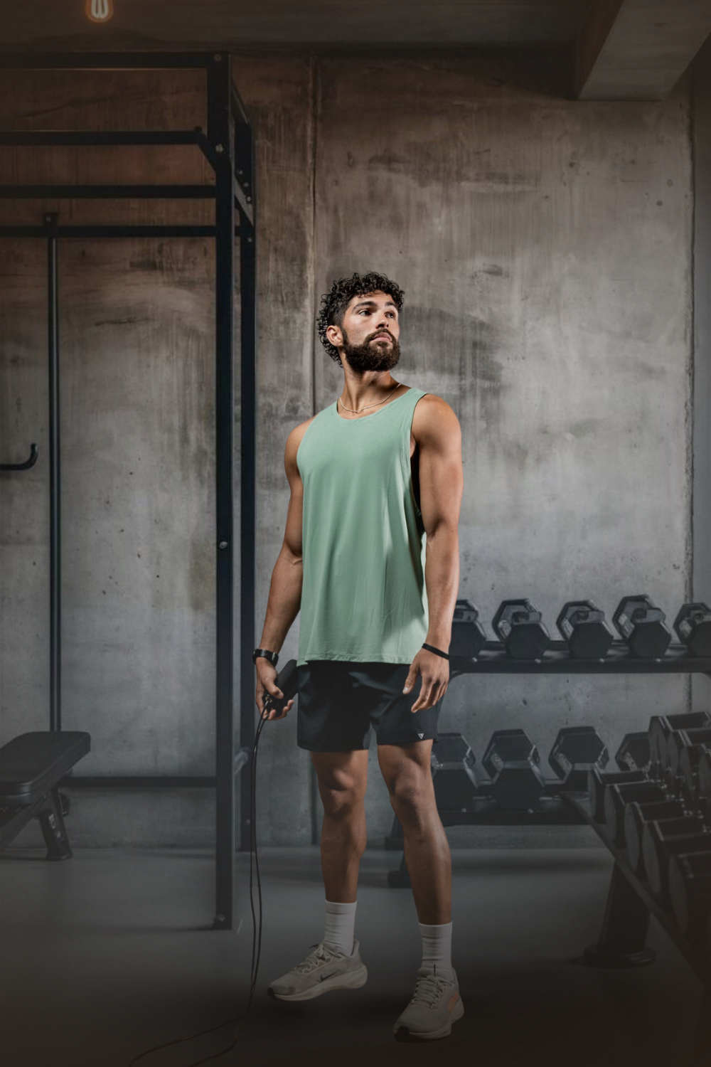 Men's Terra Recovery Tank (Low Light Olive)