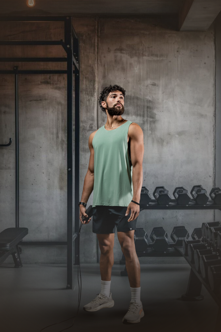 Men's Terra Recovery Tank (Low Light Olive)