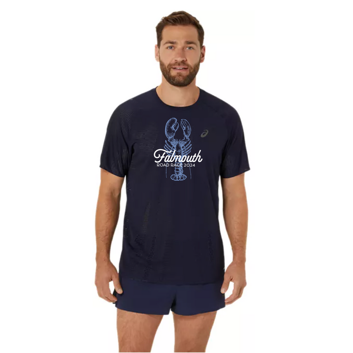 Camiseta de manga corta Asics Falmouth Road Race 2024 Metarun para hombre (2011C986-401) FRR17 (POS)