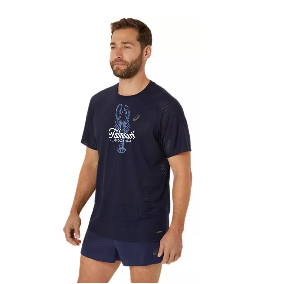 Camiseta de manga corta Asics Falmouth Road Race 2024 Metarun para hombre (2011C986-401) FRR17 (POS)