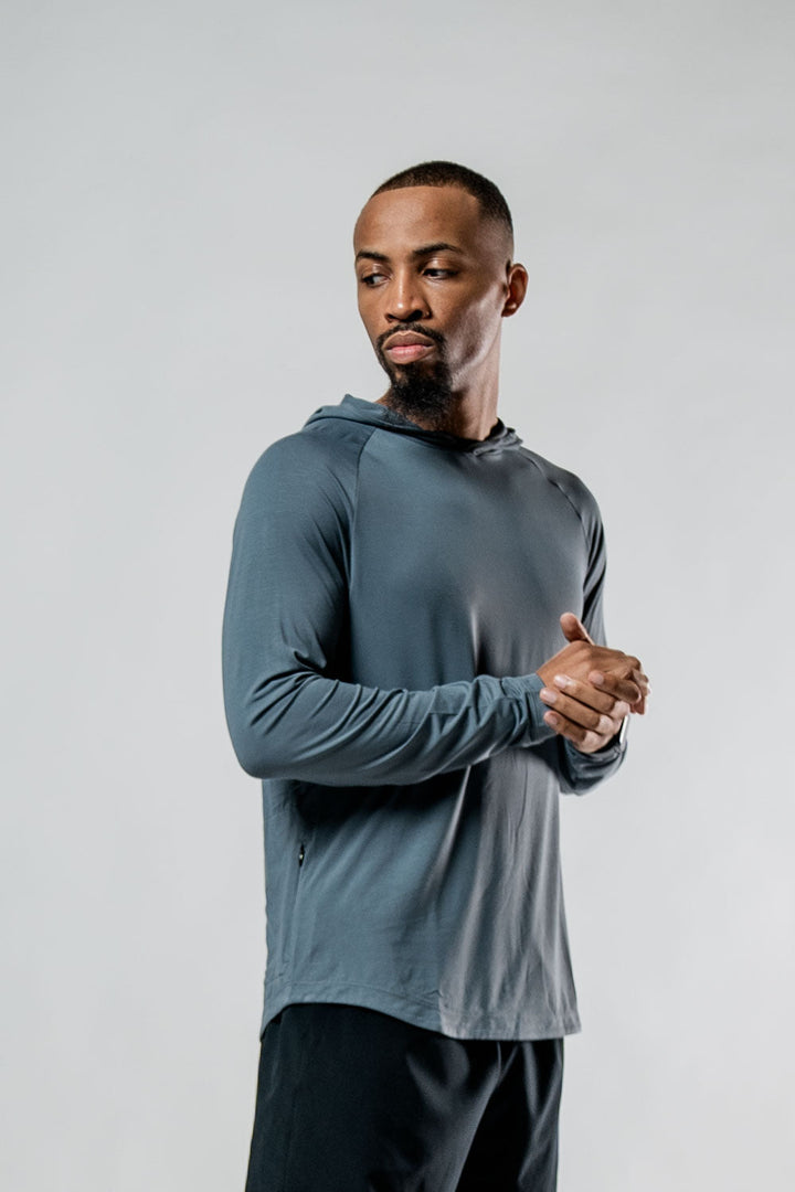 Men's Terra Recovery Element Hoodie Shirt (Ash Gray)