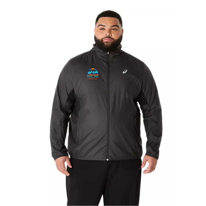 Chaqueta ASICS Crim HAP para hombre, color negro (2011D235) (CFR-52)