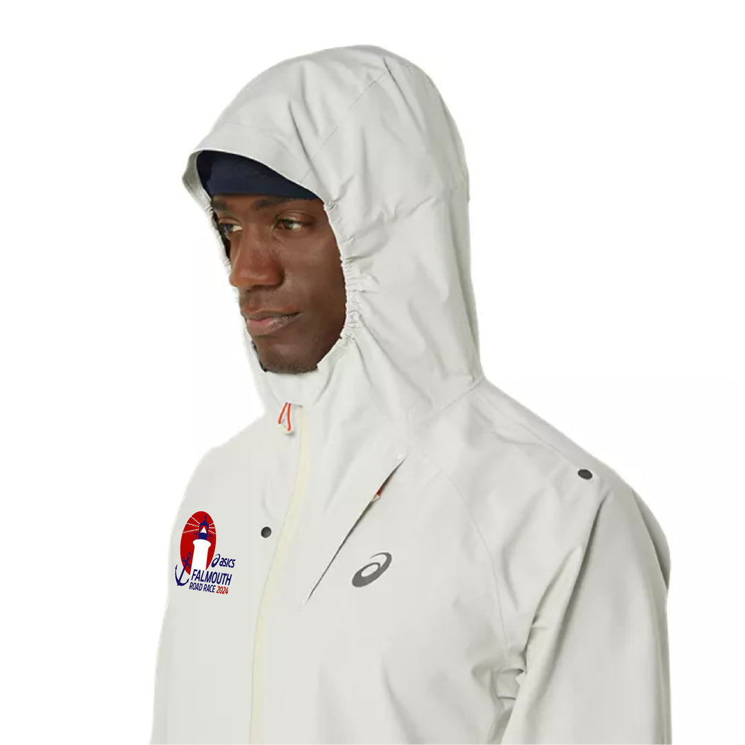 Chaqueta impermeable ASICS Metarun para hombre para la carrera en carretera Falmouth 2024 (2011D121-200) FRR02 (POS)