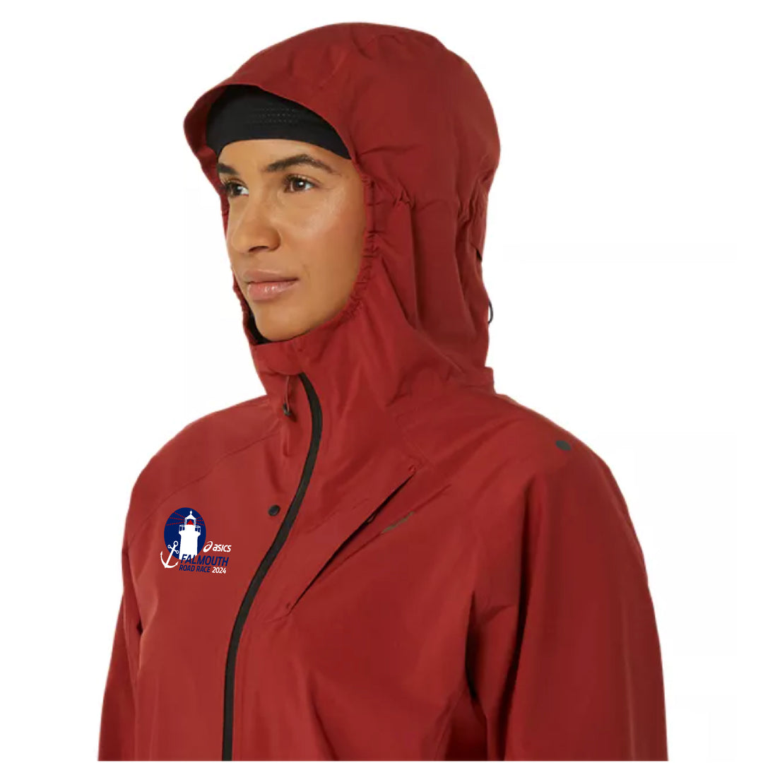 Chaqueta impermeable ASICS Metarun para mujer para la carrera en carretera Falmouth 2024 (2012D092-600) FRR21 (POS)