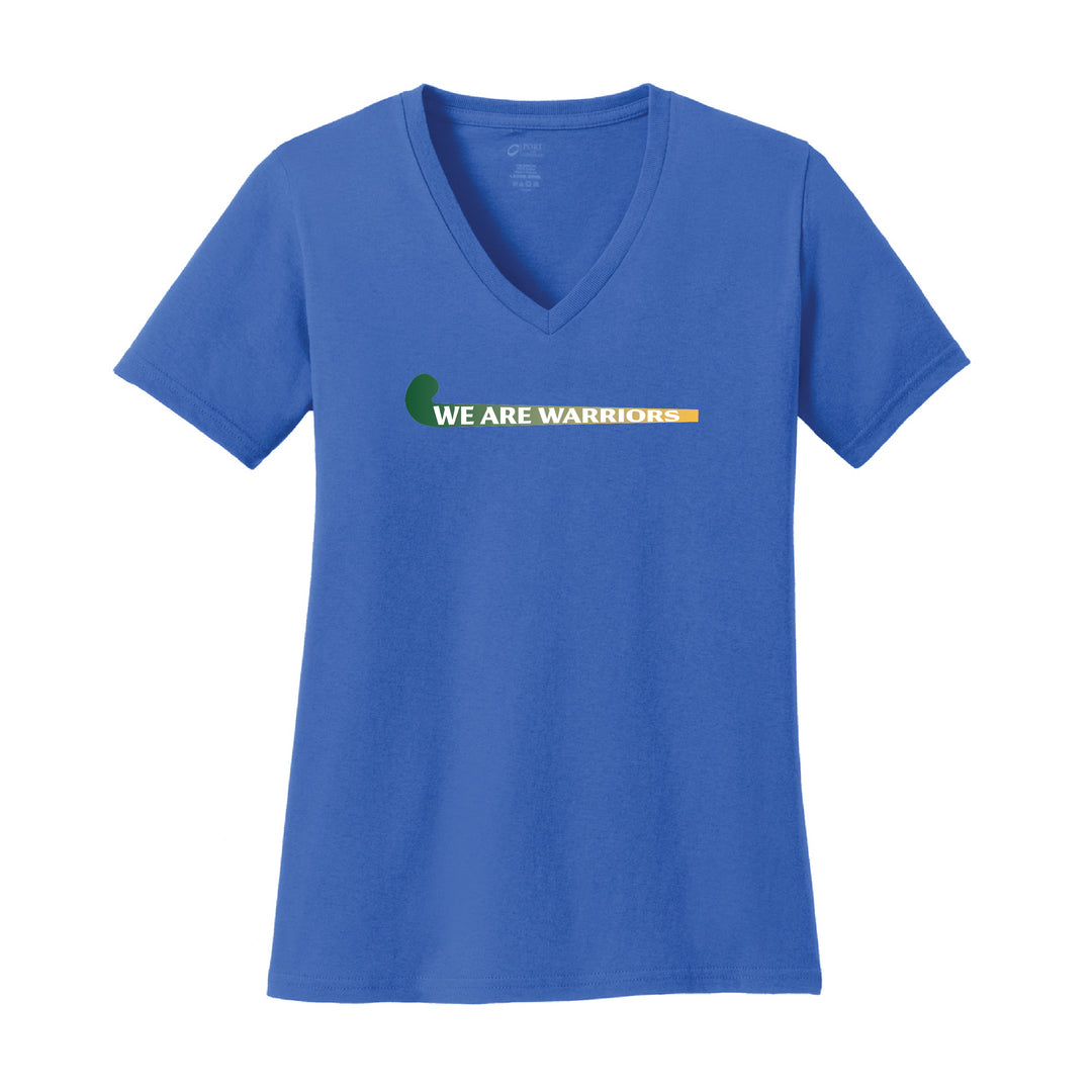 Warrior Field Hockey - Women's Core Cotton V-Neck Tee - Royal (LPC54V)