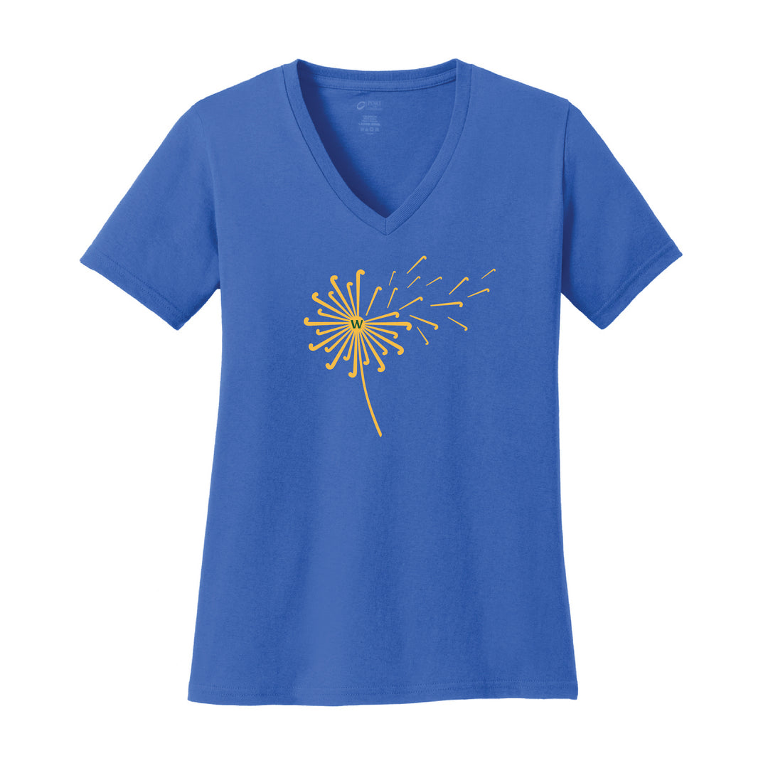 Warrior Field Hockey - Women's Core Cotton V-Neck Tee - Royal (LPC54V)