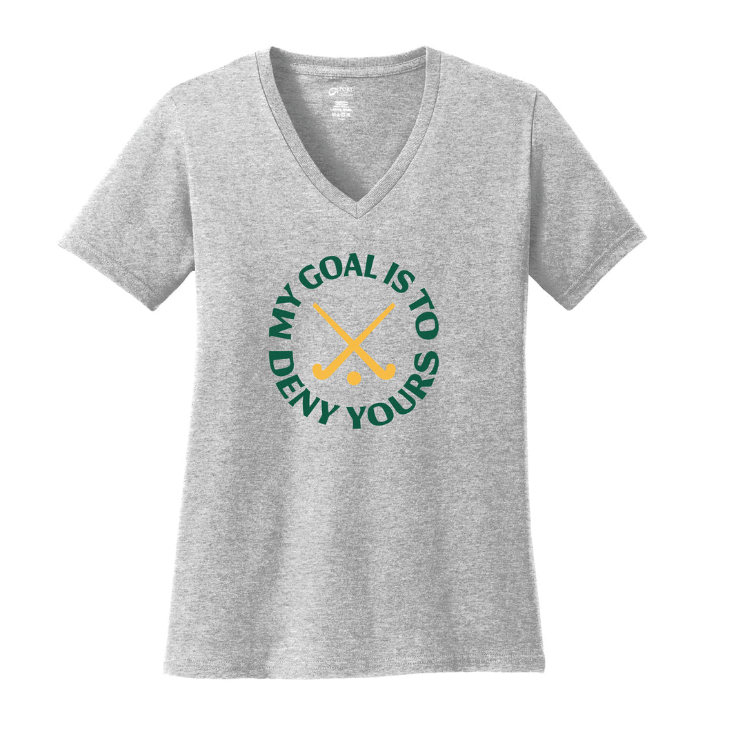 Warrior Field Hockey - Women's Core Cotton V-Neck Tee - Ash (LPC54V)