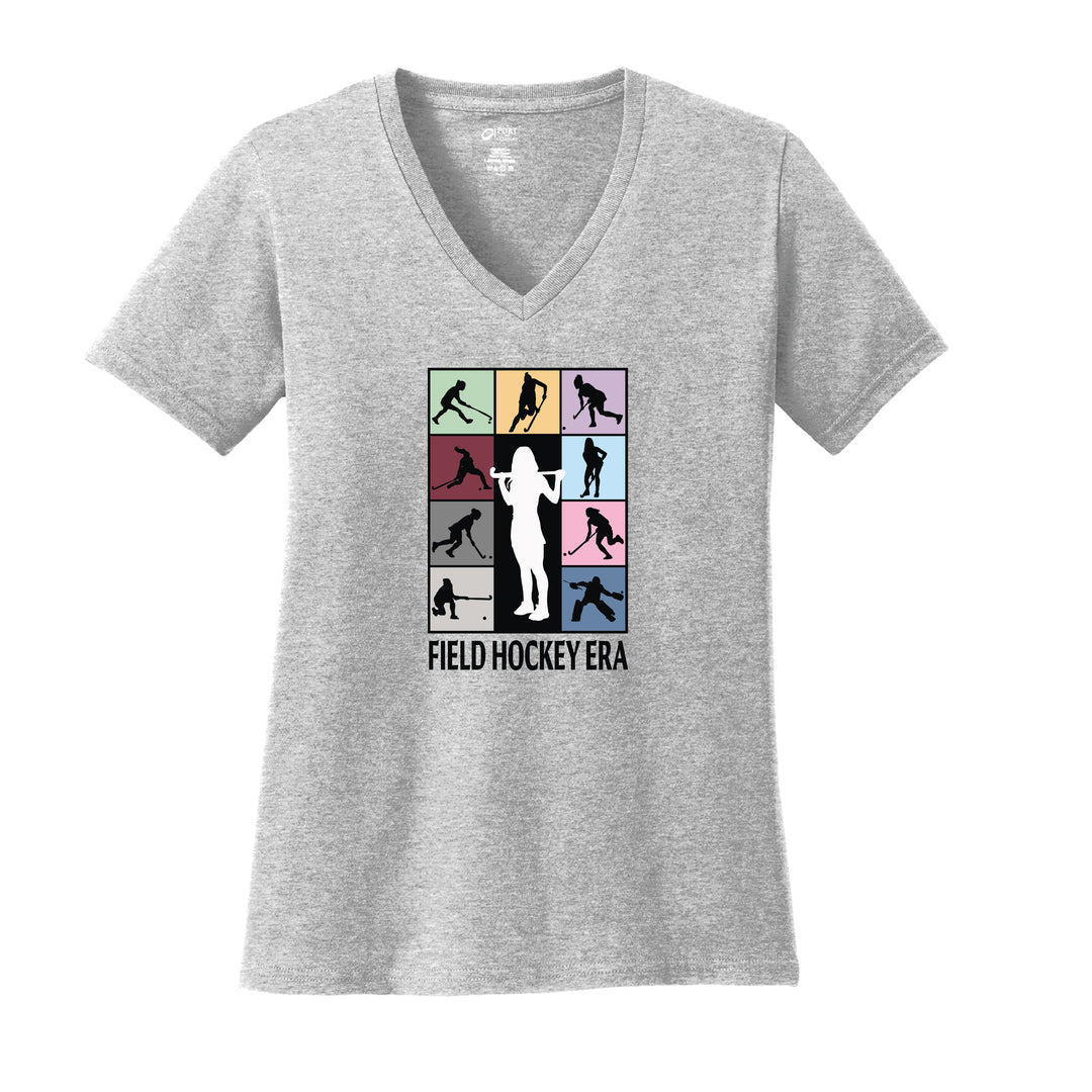 Warrior Field Hockey - Women's Core Cotton V-Neck Tee - Ash (LPC54V)