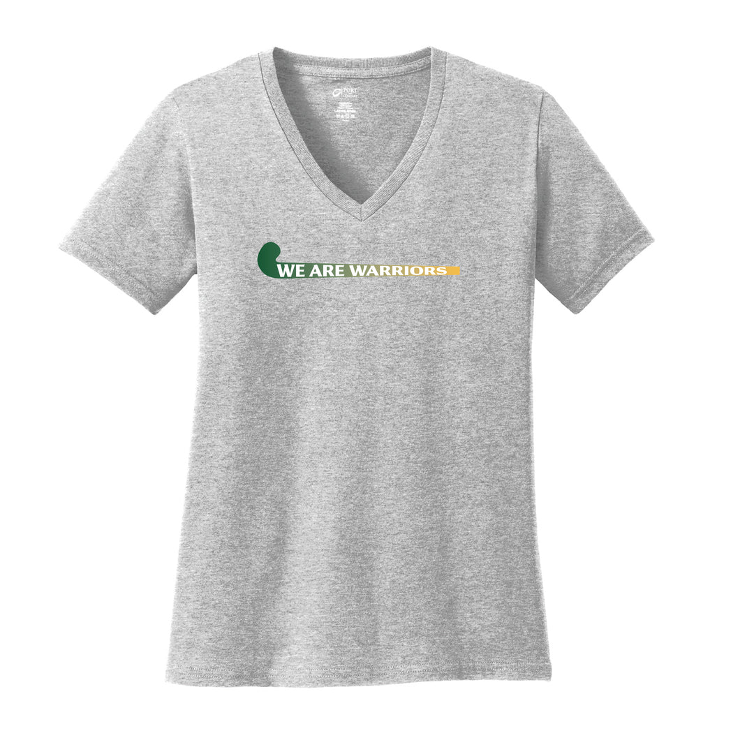 Warrior Field Hockey - Women's Core Cotton V-Neck Tee - Ash (LPC54V)