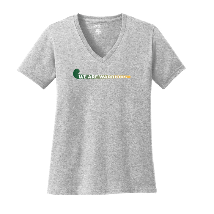 Warrior Field Hockey - Women's Core Cotton V-Neck Tee - Ash (LPC54V)