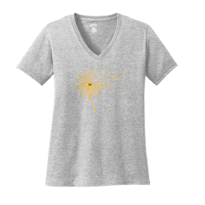 Warrior Field Hockey - Women's Core Cotton V-Neck Tee - Ash (LPC54V)