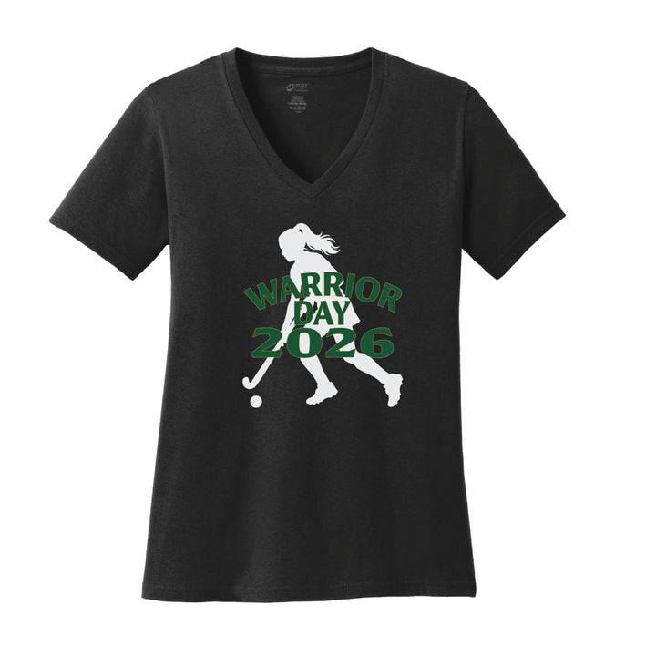 Warrior Field Hockey - Women's Core Cotton V-Neck Tee - Black (LPC54V)