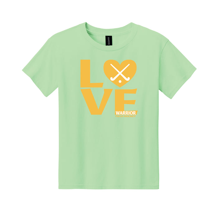 Warrior Field Hockey - Youth Unisex Light Cotton Tee - Mint Green (3000B)