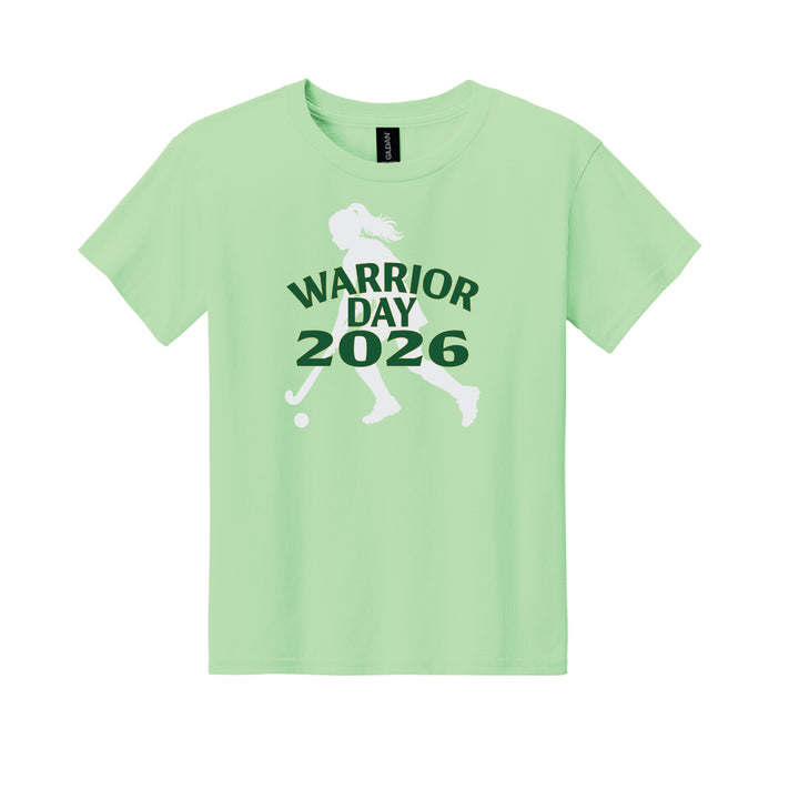 Warrior Field Hockey - Youth Unisex Light Cotton Tee - Mint Green (3000B)