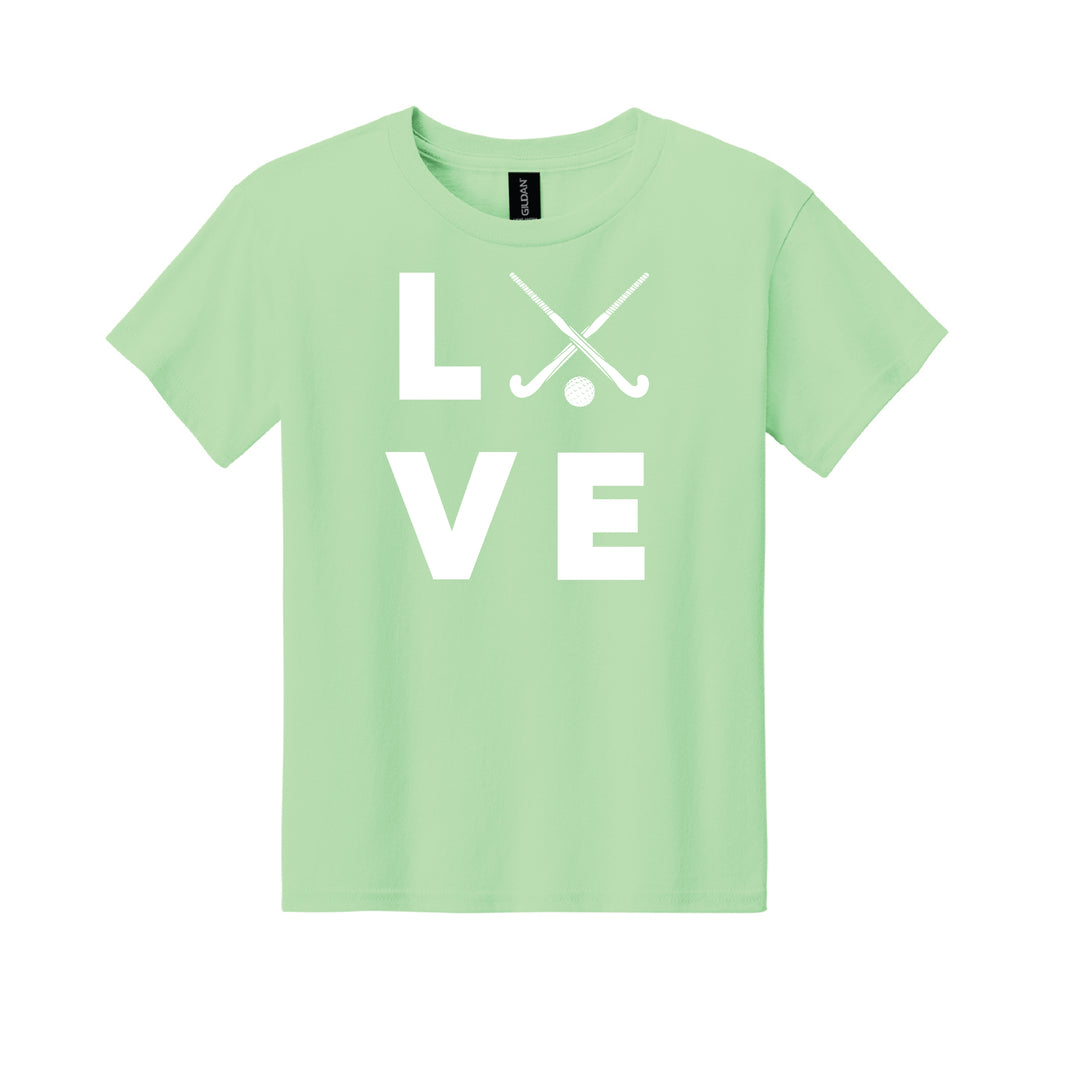 Warrior Field Hockey - Youth Unisex Light Cotton Tee - Mint Green (3000B)