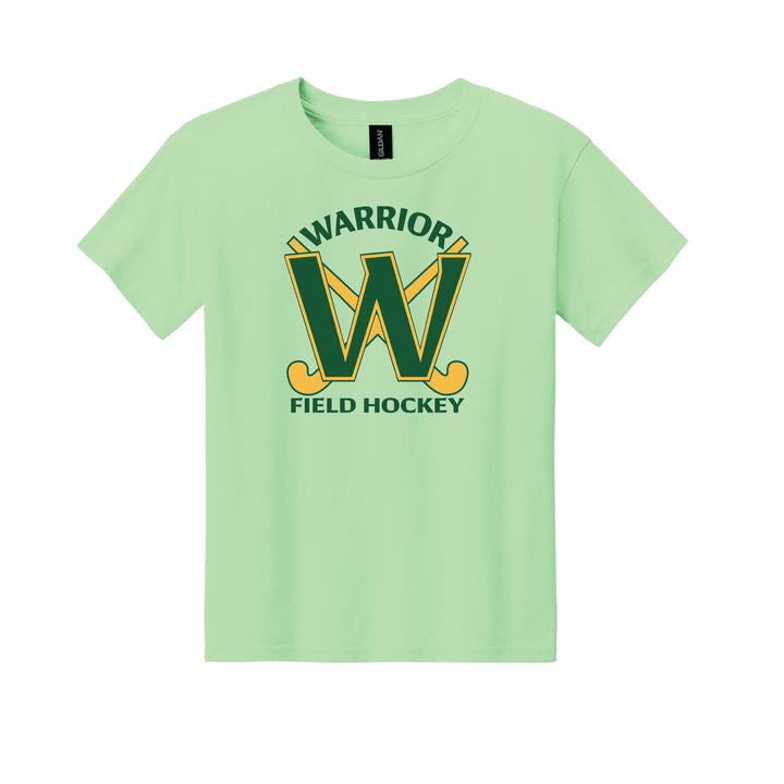 Warrior Field Hockey - Youth Unisex Light Cotton Tee - Mint Green (3000B)