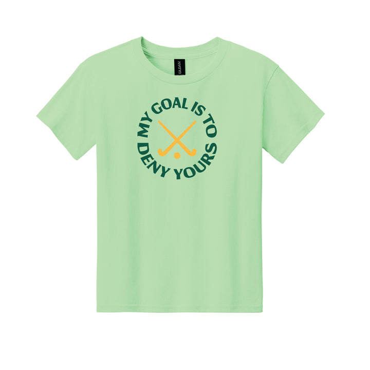 Warrior Field Hockey - Youth Unisex Light Cotton Tee - Mint Green (3000B)