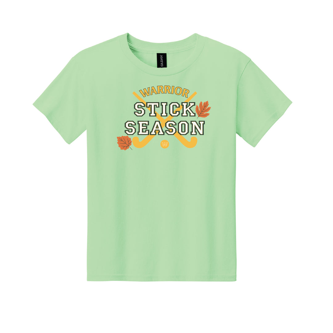 Warrior Field Hockey - Youth Unisex Light Cotton Tee - Mint Green (3000B)