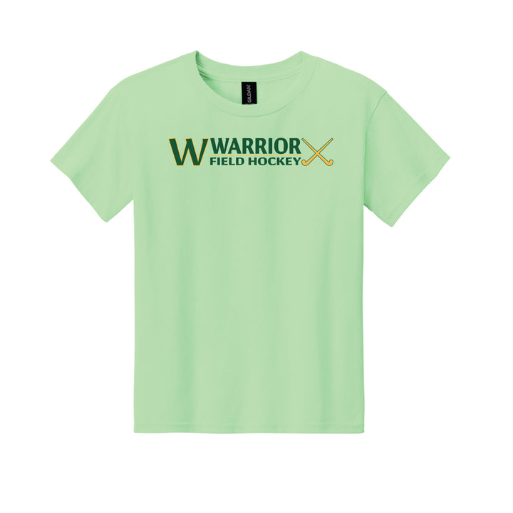 Warrior Field Hockey - Youth Unisex Light Cotton Tee - Mint Green (3000B)