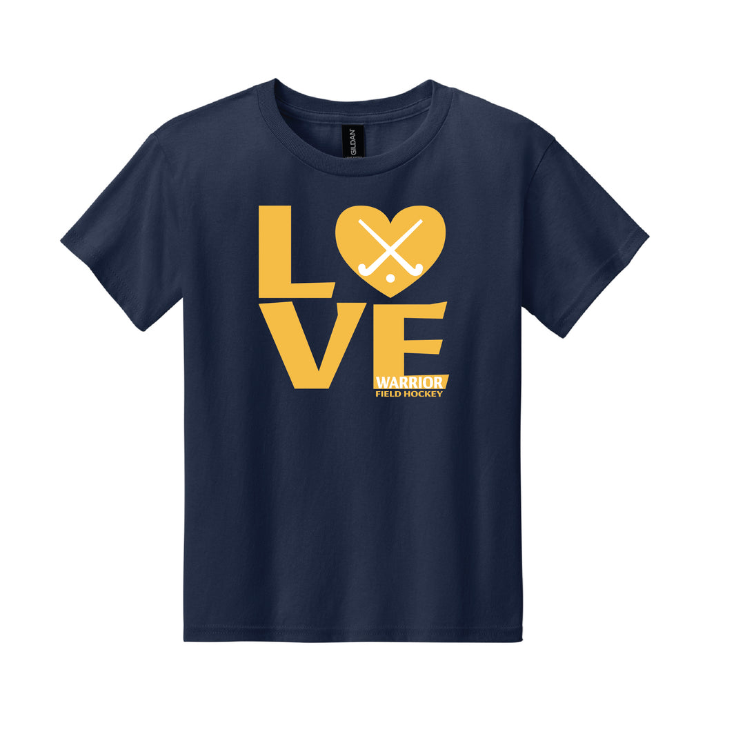 Warrior Field Hockey - Youth Unisex Light Cotton Tee - Navy (3000B)