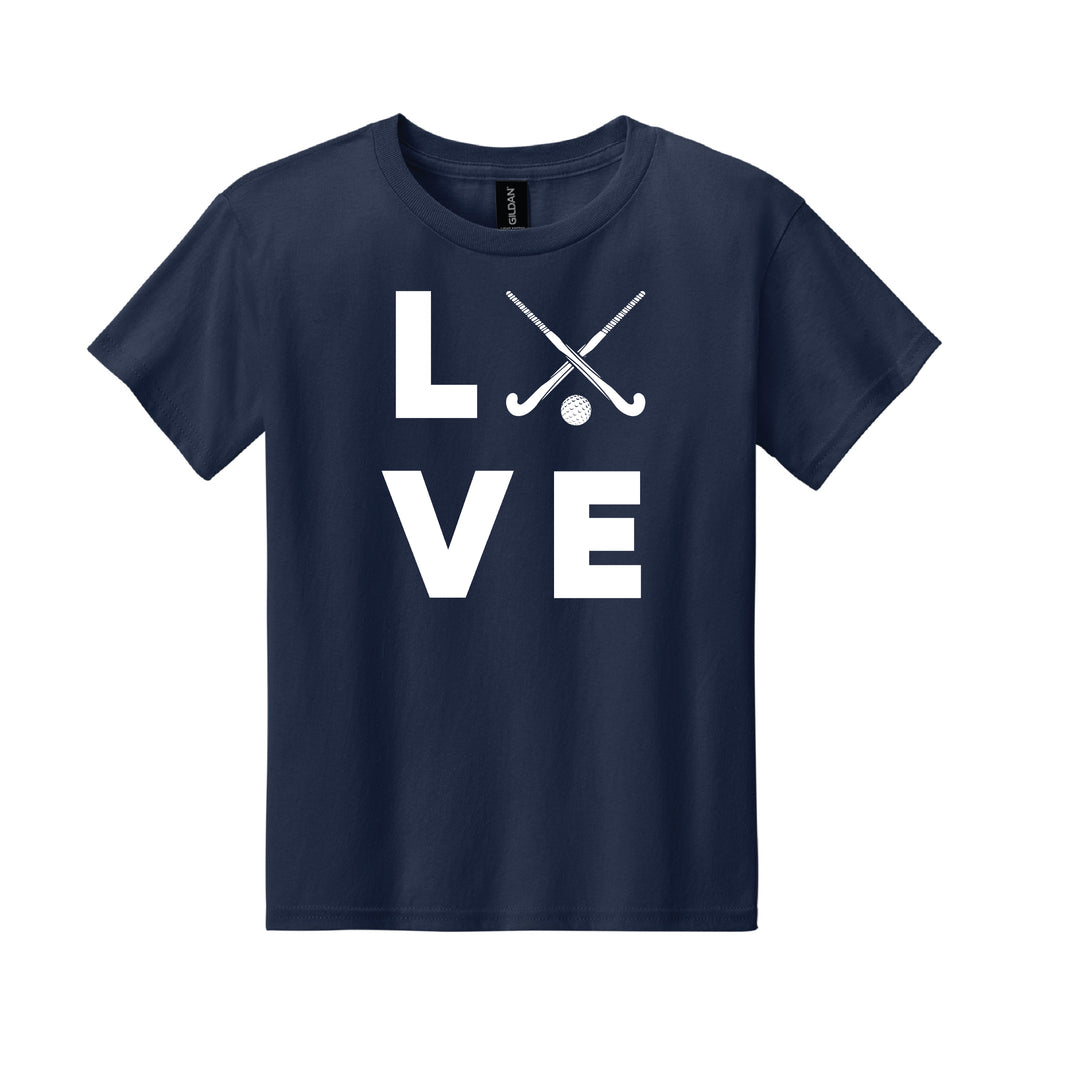 Warrior Field Hockey - Youth Unisex Light Cotton Tee - Navy (3000B)