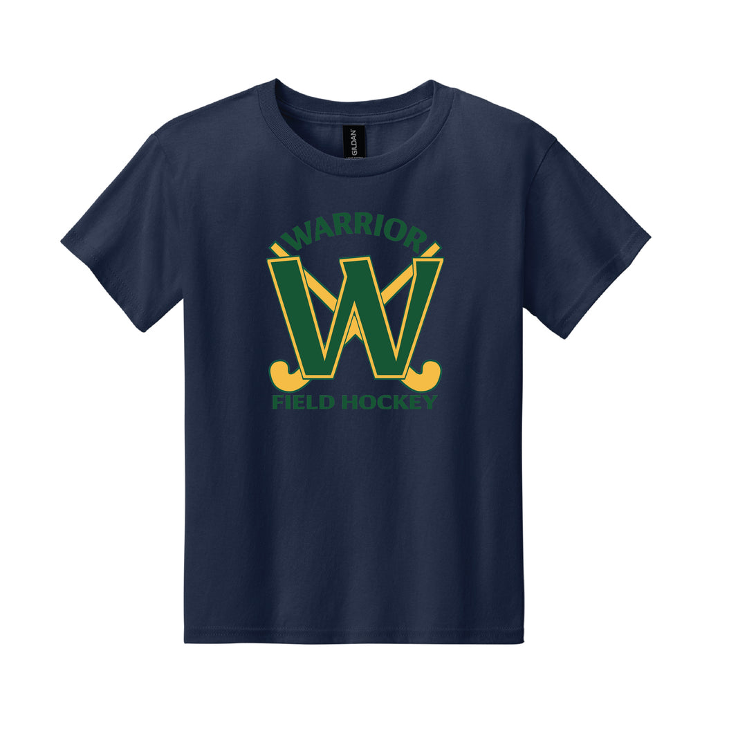 Warrior Field Hockey - Youth Unisex Light Cotton Tee - Navy (3000B)