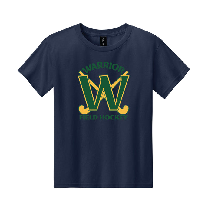 Warrior Field Hockey - Youth Unisex Light Cotton Tee - Navy (3000B)