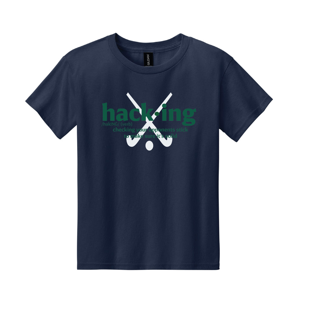 Warrior Field Hockey - Youth Unisex Light Cotton Tee - Navy (3000B)