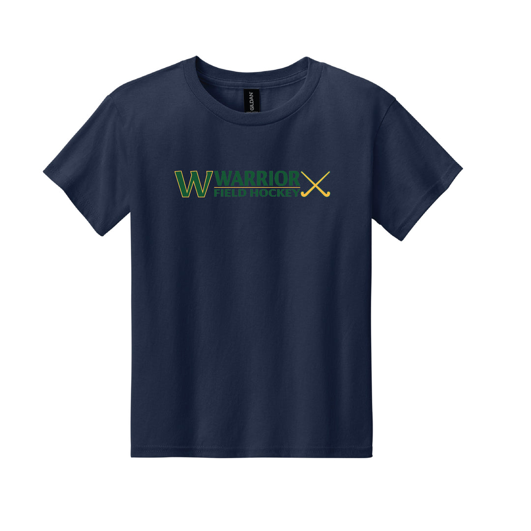 Warrior Field Hockey - Youth Unisex Light Cotton Tee - Navy (3000B)