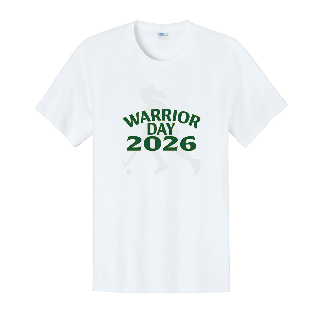 Warrior Field Hockey- Adult Unisex Easy Cotton Tee - White (PC43)