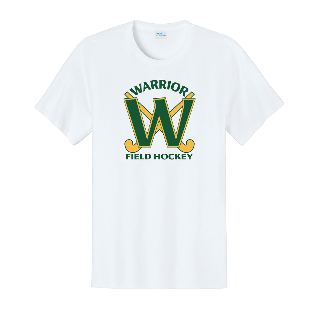 Warrior Field Hockey- Adult Unisex Easy Cotton Tee - White (PC43)
