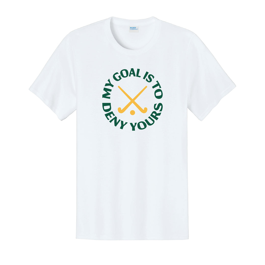 Warrior Field Hockey- Adult Unisex Easy Cotton Tee - White (PC43)