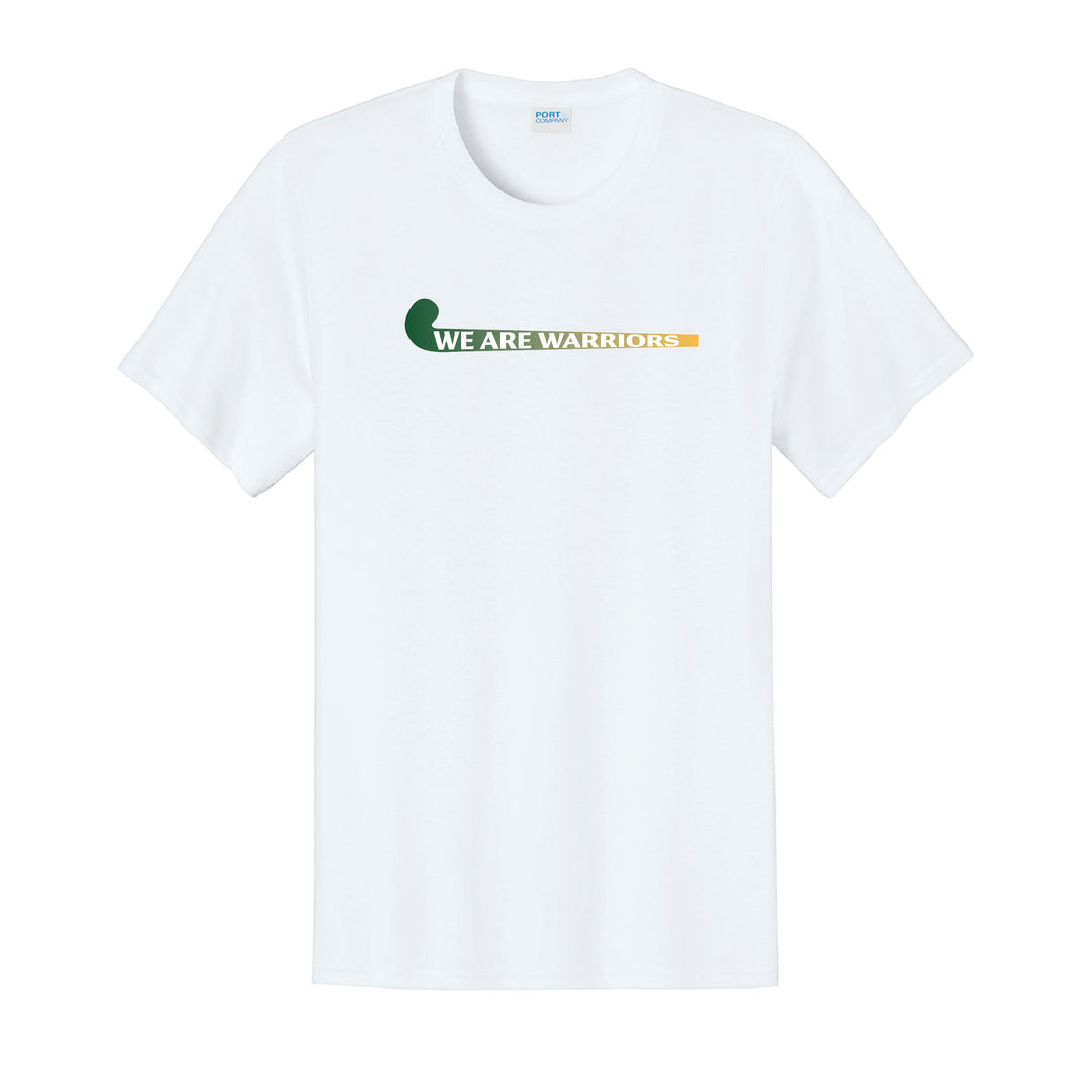 Warrior Field Hockey- Adult Unisex Easy Cotton Tee - White (PC43)