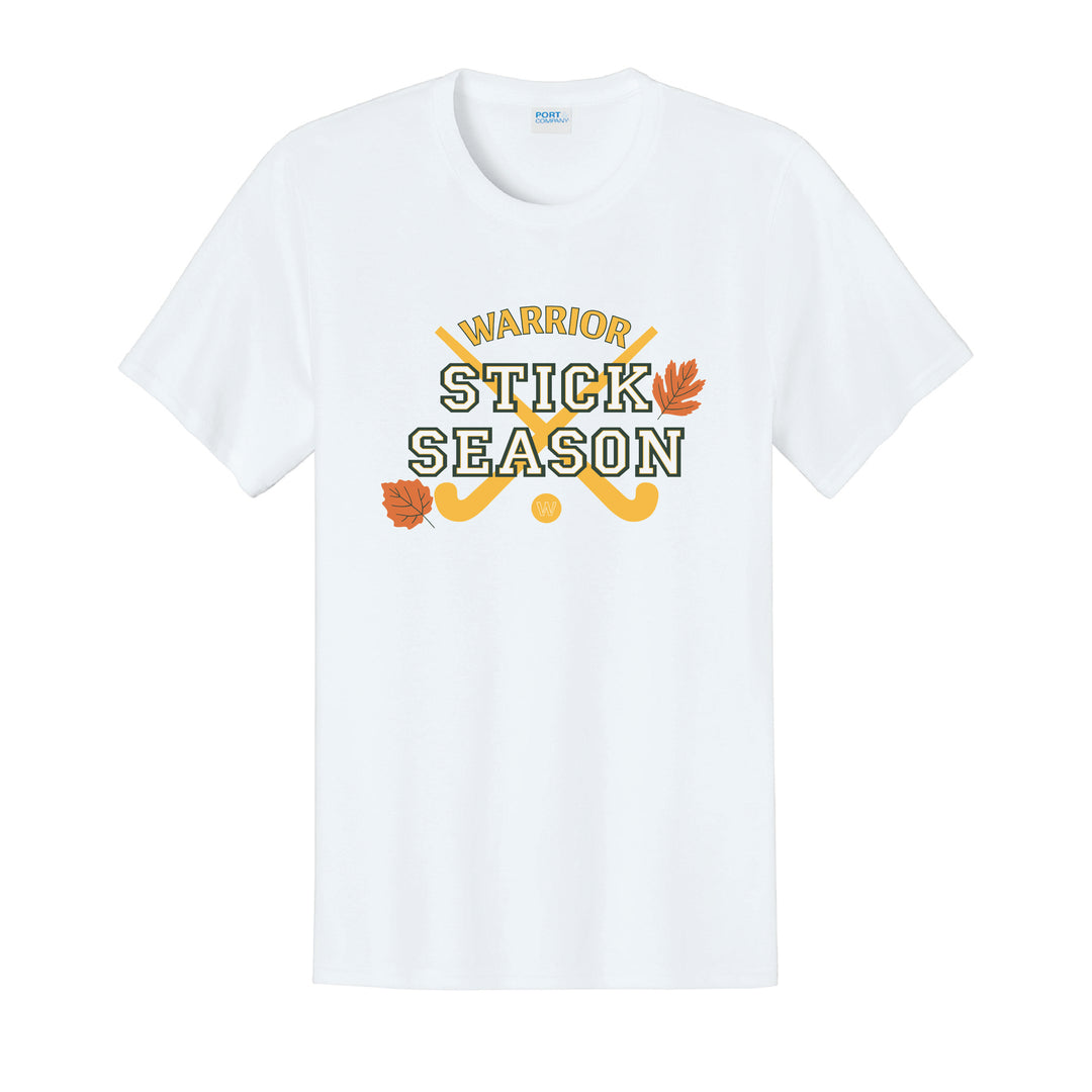 Warrior Field Hockey- Adult Unisex Easy Cotton Tee - White (PC43)