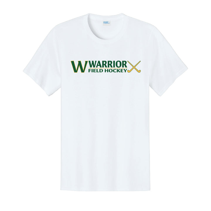 Warrior Field Hockey- Adult Unisex Easy Cotton Tee - White (PC43)