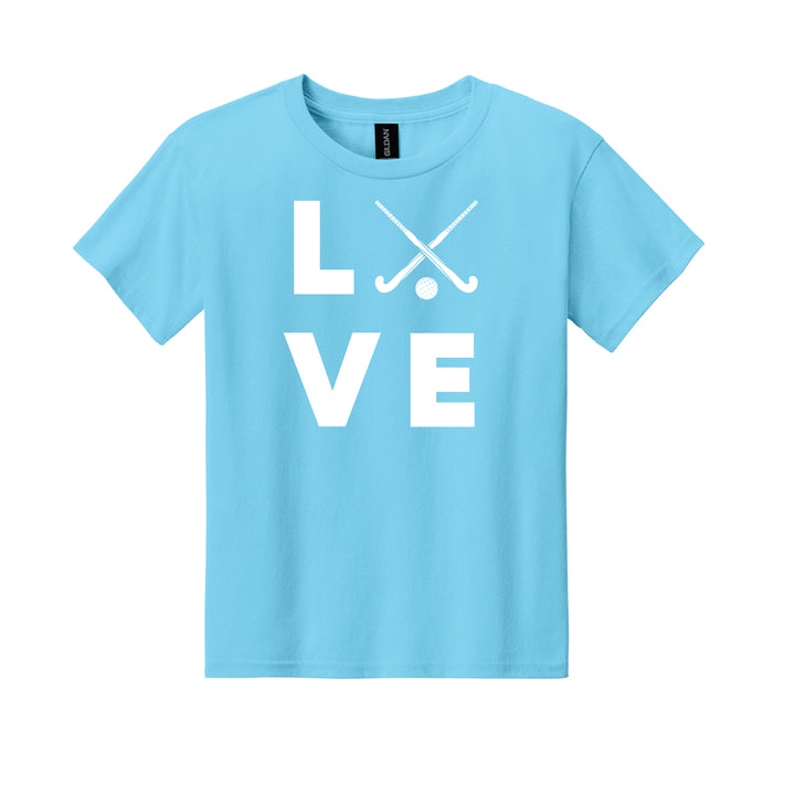 Warrior Field Hockey - Youth Unisex Light Cotton Tee - Sky (3000B)