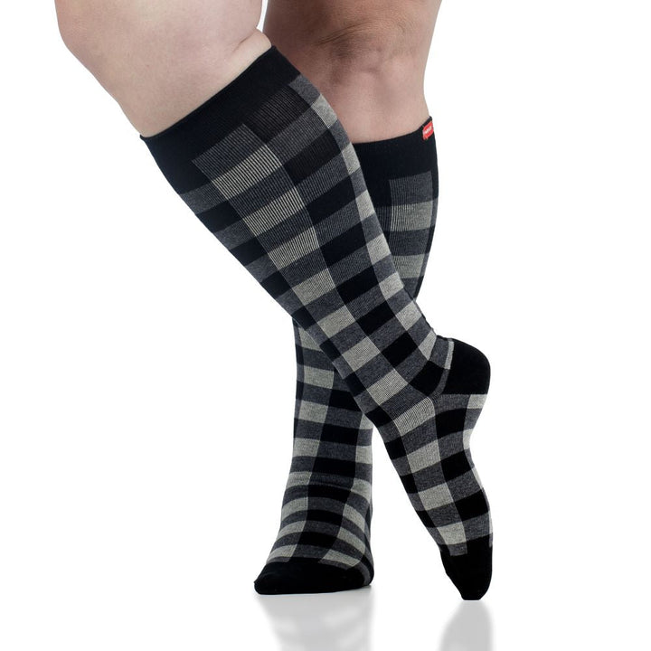 Montana Plaid (Cotton Compression Socks)