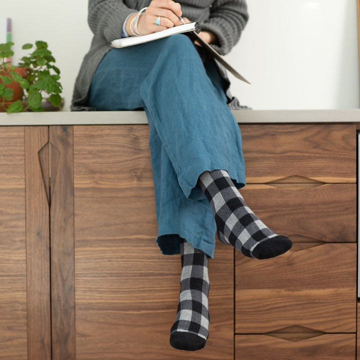 Montana Plaid (Cotton Compression Socks)