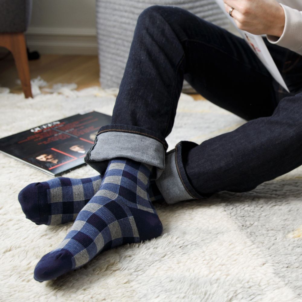 Montana Plaid (Cotton Compression Socks)