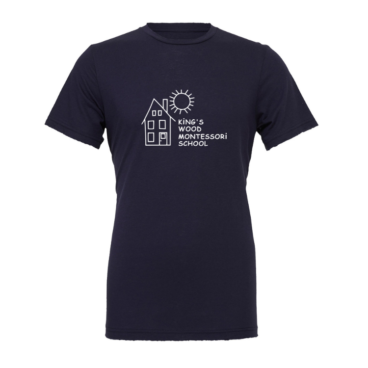 King's Wood Montessori - Adult Unisex T-shirt (3001C)