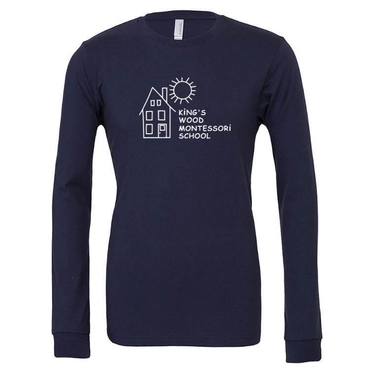 King's Wood Montessori - Adult Unisex Long Sleeve T-shirt (3501)