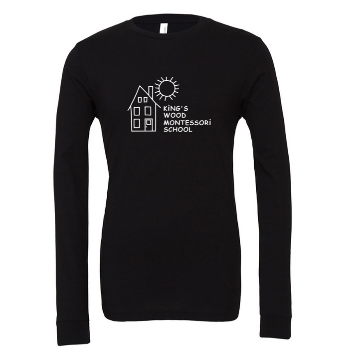 King's Wood Montessori - Adult Unisex Long Sleeve T-shirt (3501)