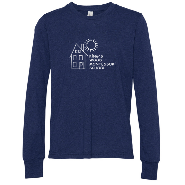 King's Wood Montessori - Youth Unisex Long Sleeve T-shirt (3501Y)