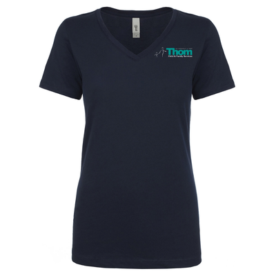Servicios para Niños y Familias de Thom - Next Level Apparel - Camiseta de cuello en V para mujer (NL1540)