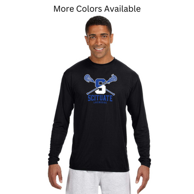 Scituate Lacrosse - Camiseta de manga larga refrescante y de alto rendimiento para hombre (A4N3165)