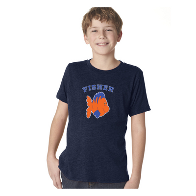 Escuela Primaria Fisher - Camiseta juvenil de mezcla triple Next Level Apparel (N6310)