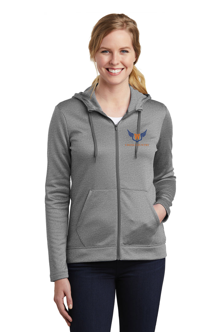 Sudadera con capucha de polar con cremallera completa para mujer Walpole Cross Country (NKAH6264)