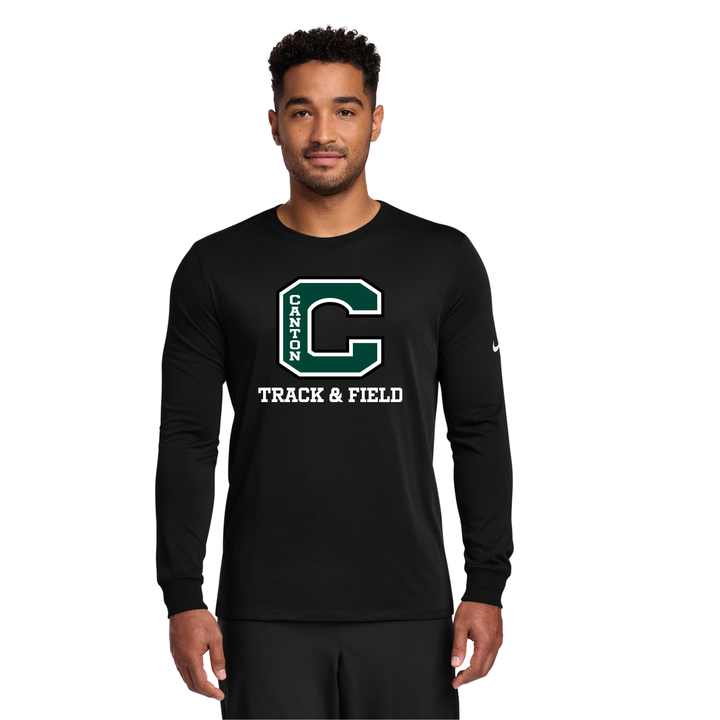 Canton Track & Field - Nike Dri FIT Cotton/Poly Long Sleeve Tee (NKBQ5230)