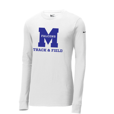 Mashpee Track & Field - Nike Dri FIT Cotton/Poly Long Sleeve Tee (NKBQ5230)