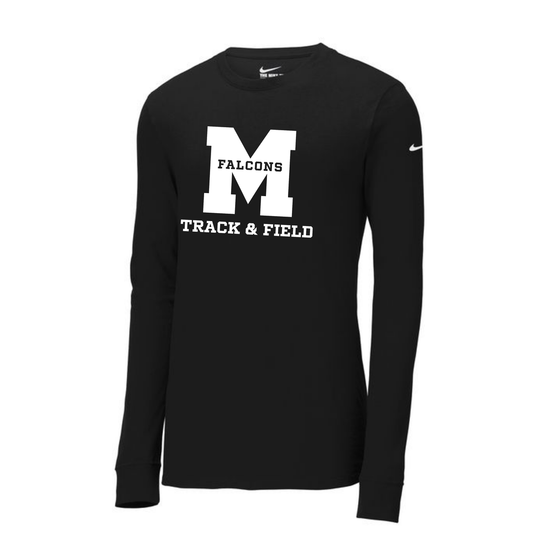 Mashpee Track & Field - Nike Dri FIT Cotton/Poly Long Sleeve Tee (NKBQ5230)